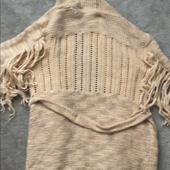 Spell Designs cozy corner long fringe cardigan